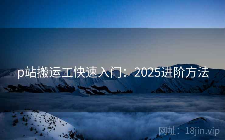 p站搬运工快速入门：2025进阶方法